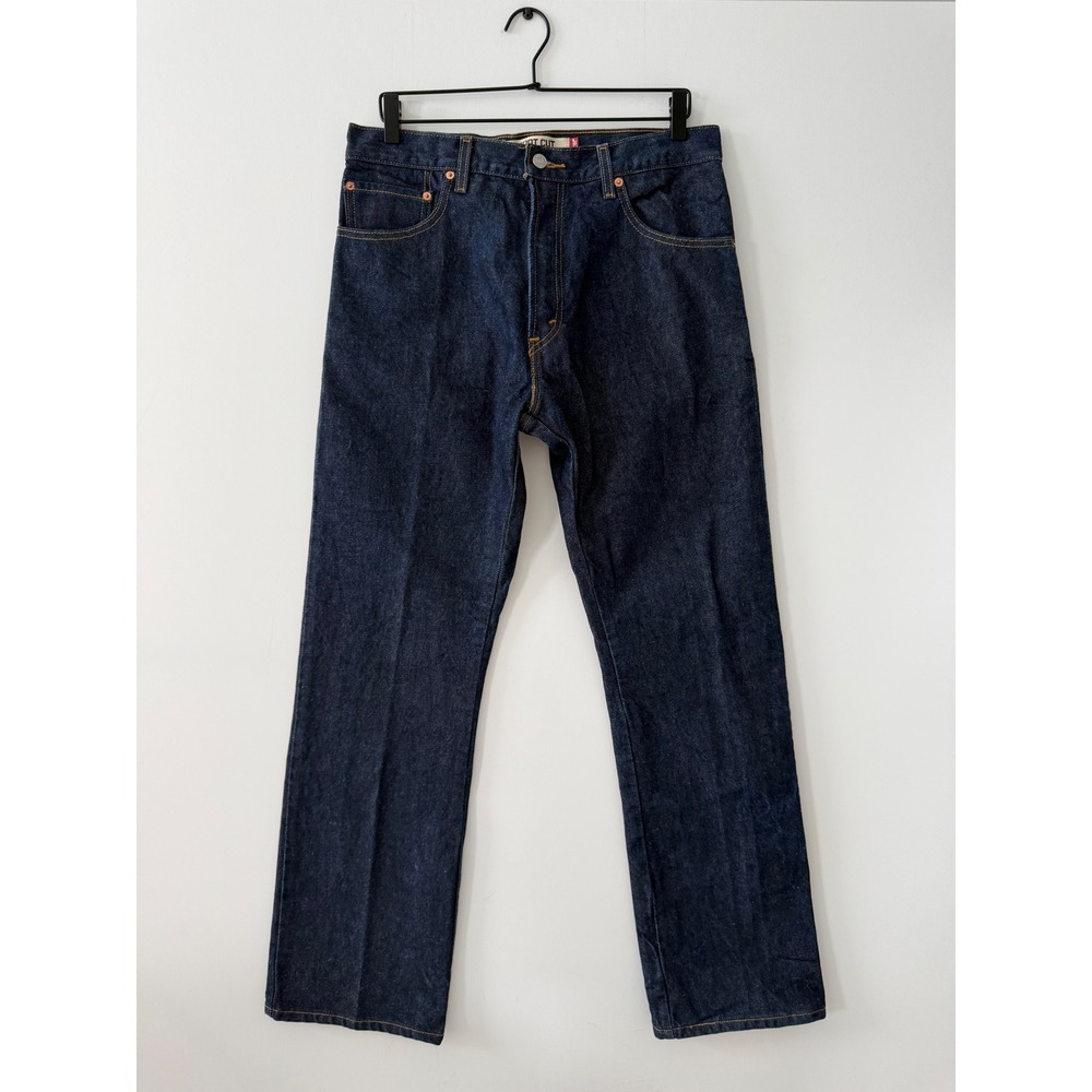 Levis 517 Bootcut Jeans Mens 33x32 Dark Indigo Blue Denim 100% Cotton Y2K